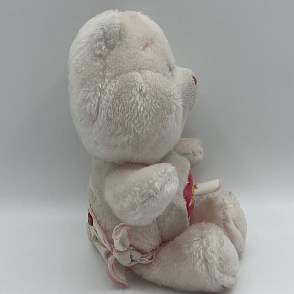 Vintage Care Bears Baby Hugs Plush 1983 Pink Bear w/ Diaper Heart Star - Picture 6 of 11
